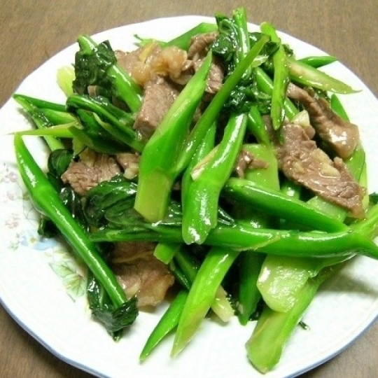 BÒ XÀO BÔNG CẢI