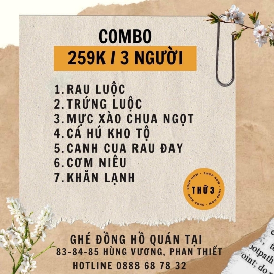 COMBO CƠM NIÊU THỨ 3