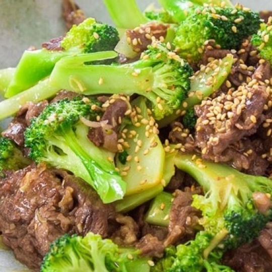 BÒ XÀO BÔNG CẢI