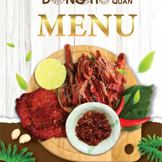 MENU NHÀ HÀNG ĐỒNG HỒ